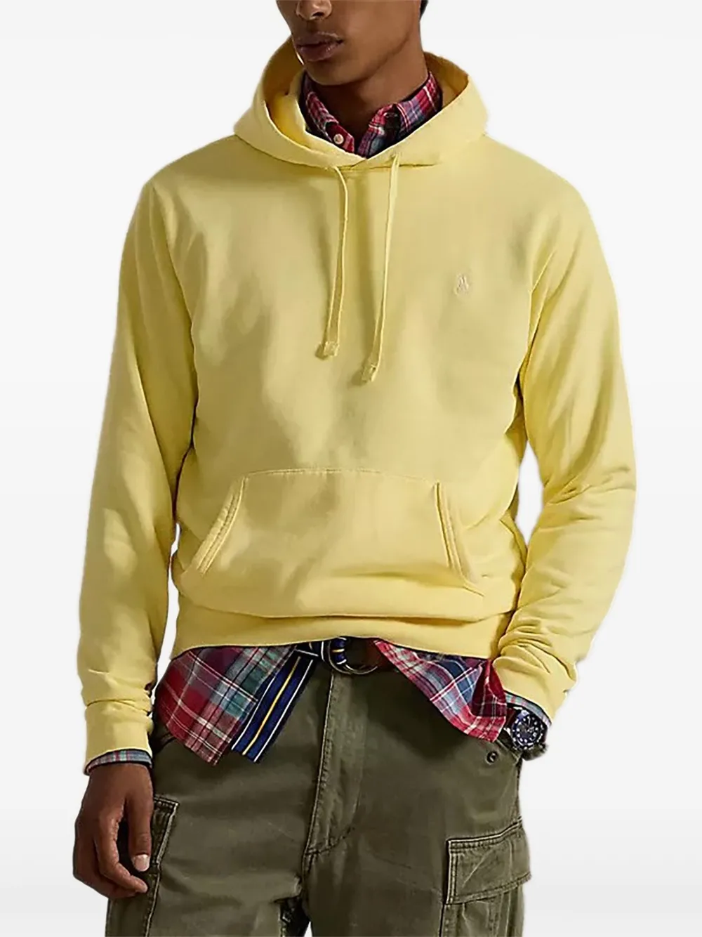 Polo Ralph Lauren logo-embroidered hoodie | Yellow | Image 1