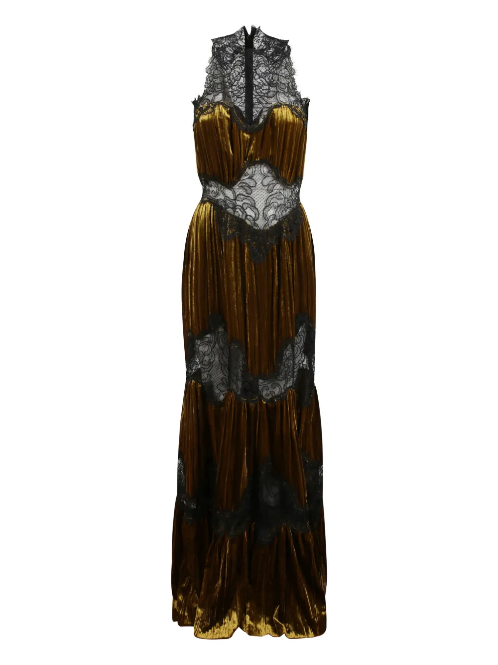 Costarellos Nassia Round-neck Maxi Dress In Burgundy