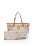 Louis Vuitton Pre-Owned 2018 Damier Azur Summer Trunks Neverfull MM tote bag - White