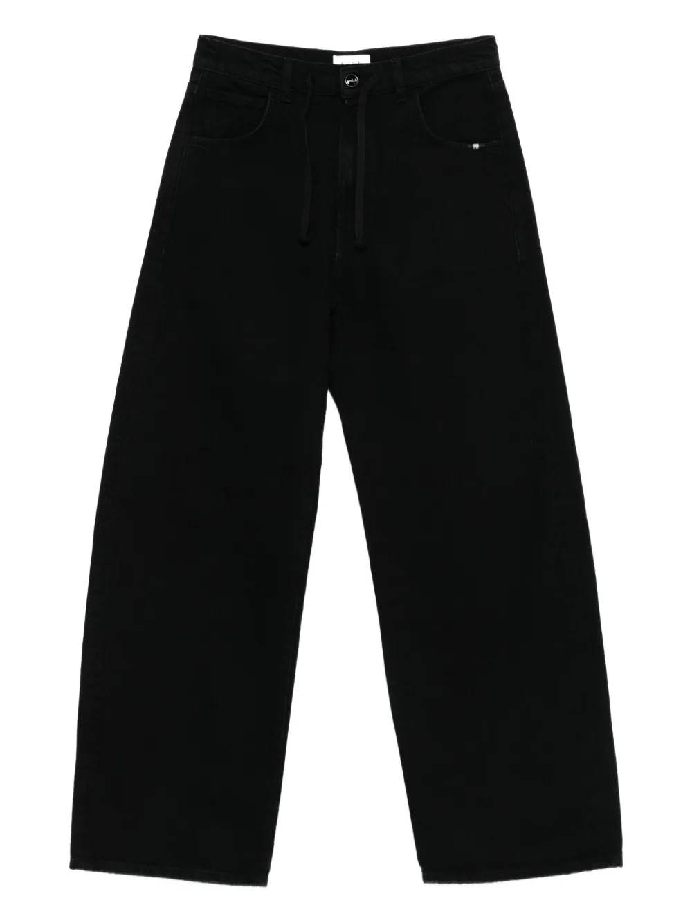 Amish Drawstring-waist Jeans In Black