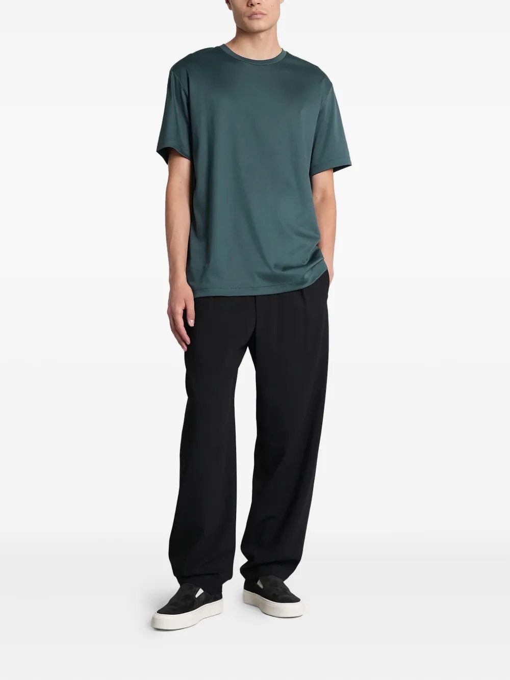 Giorgio Armani T-shirt met ronde hals - Groen