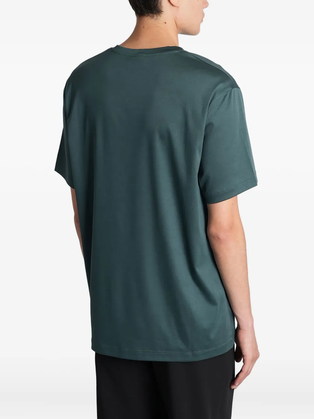 Giorgio Armani T-shirt met ronde hals Groen