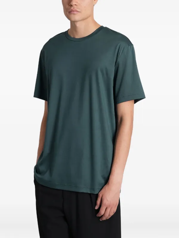 Giorgio Armani crew-neck short-sleeve T-shirt Green FARFETCH IN