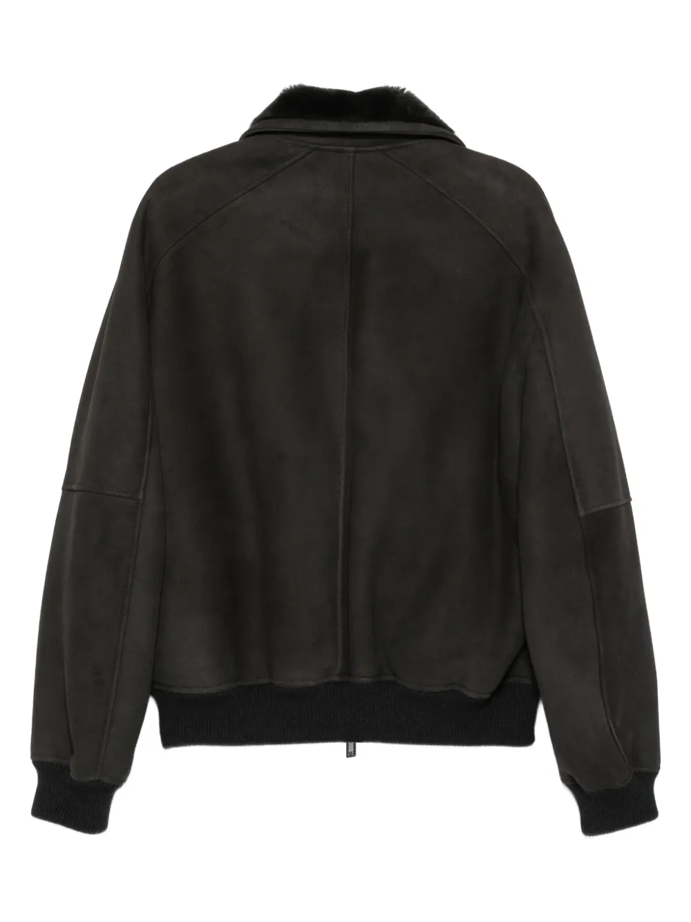 Emporio Armani fur-collar zip-front jacket | Bomber Jackets | Image 2