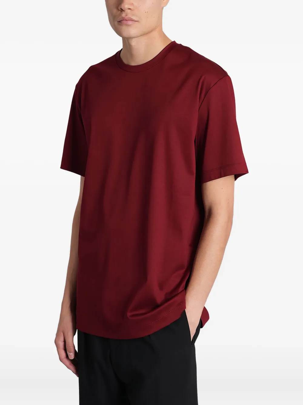 Giorgio Armani T-shirt met ronde hals - Rood