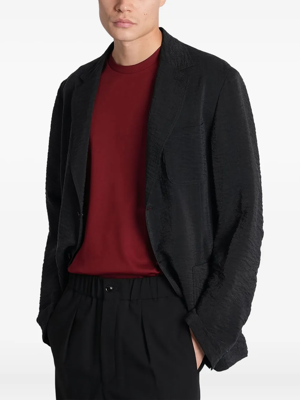 Giorgio Armani T-shirt met ronde hals Rood