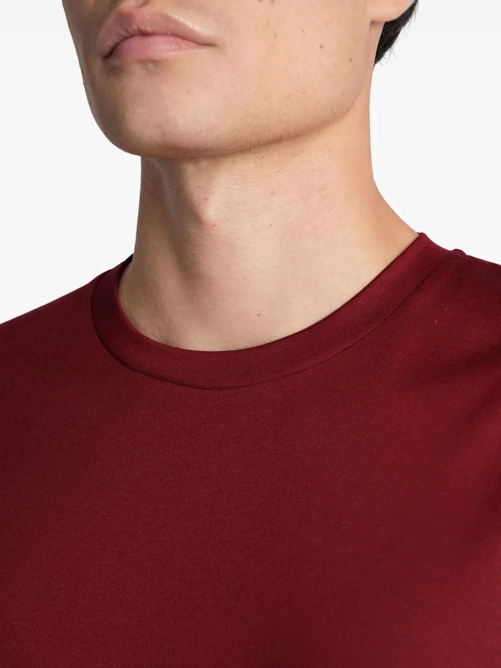 Giorgio Armani T-shirt met ronde hals Rood