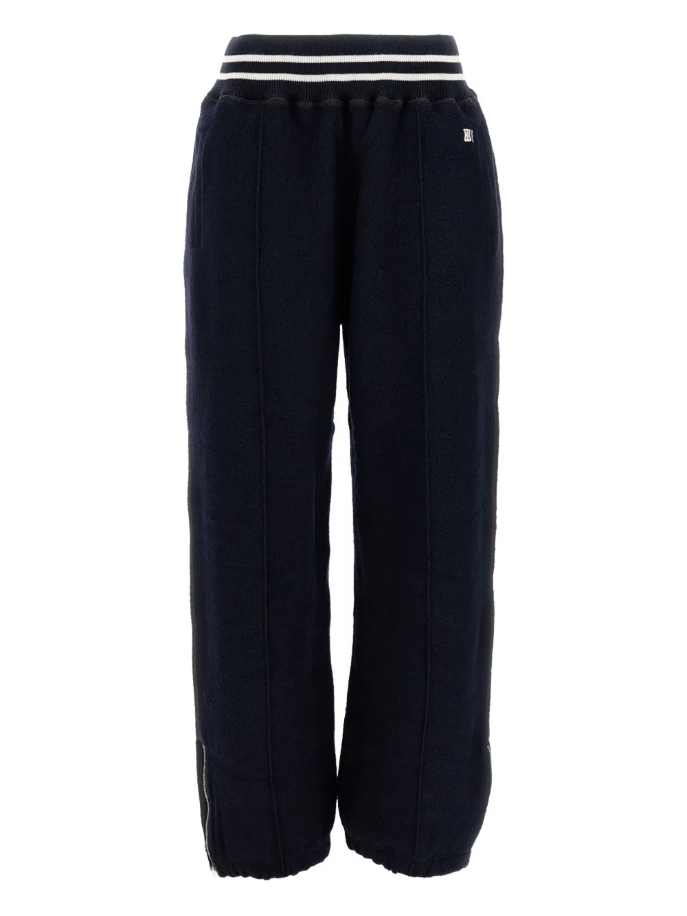 Wales Bonner ribbed-trim trousers | Blue | Image 1