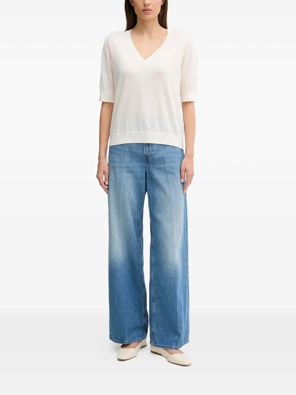  Joop! Kajol V-neck Top - White 