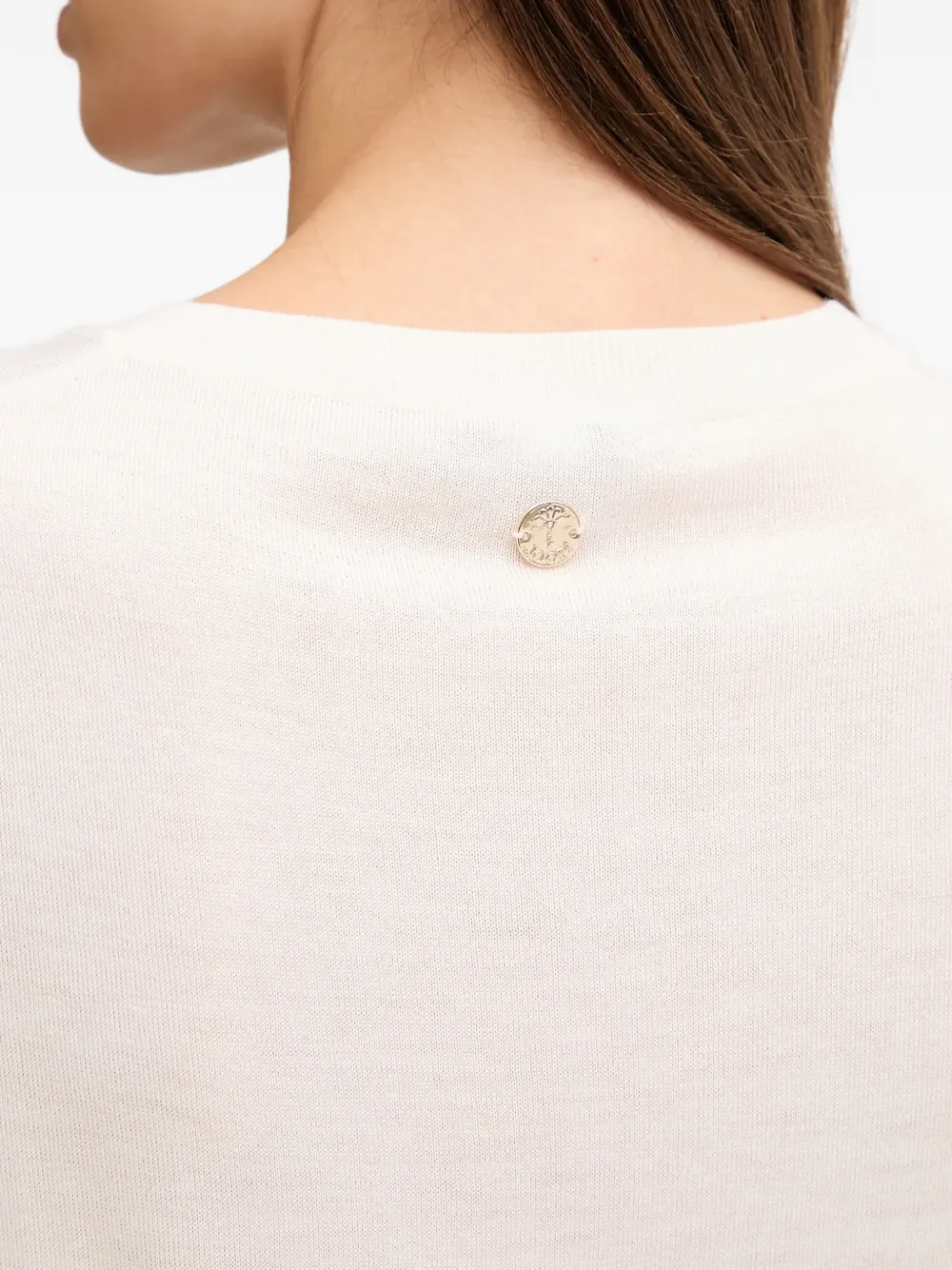 Joop! Kajol top met V-hals Wit