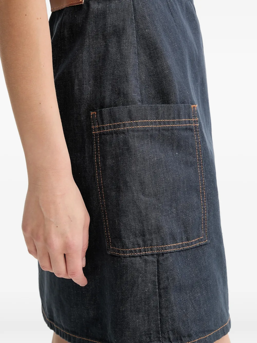 Front-Pocket Mini Skirt