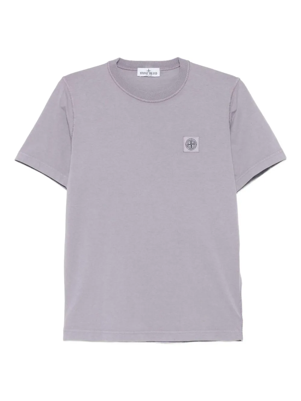 Stone Island Junior T-shirt con applicazione - Grigio
