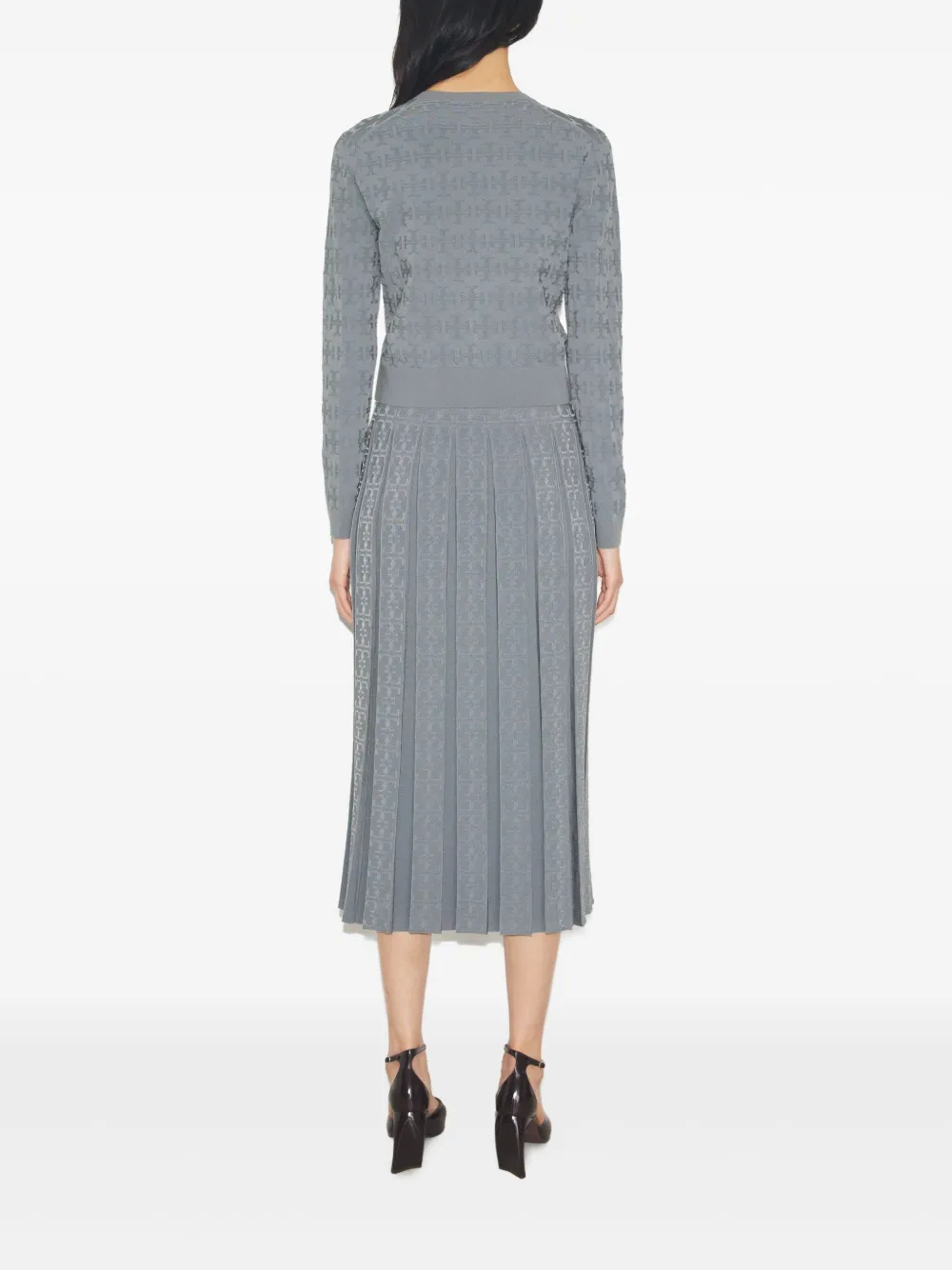 Tory Burch Sjaal met monogram Grijs