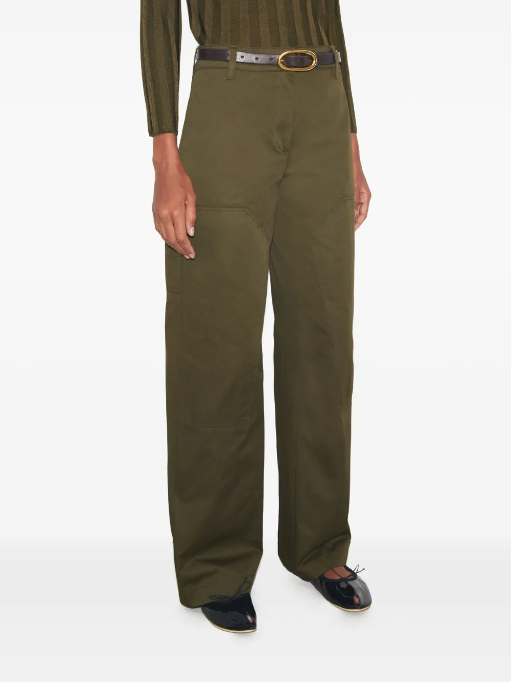 Tory Burch Broek met zak Groen