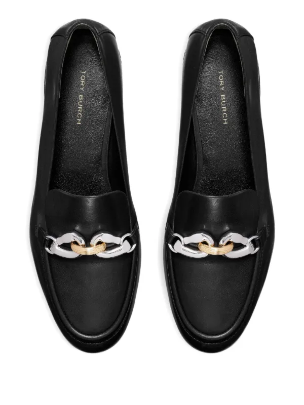 Tory Burch チェーントリム ローファー | ブラック | FARFETCH JP