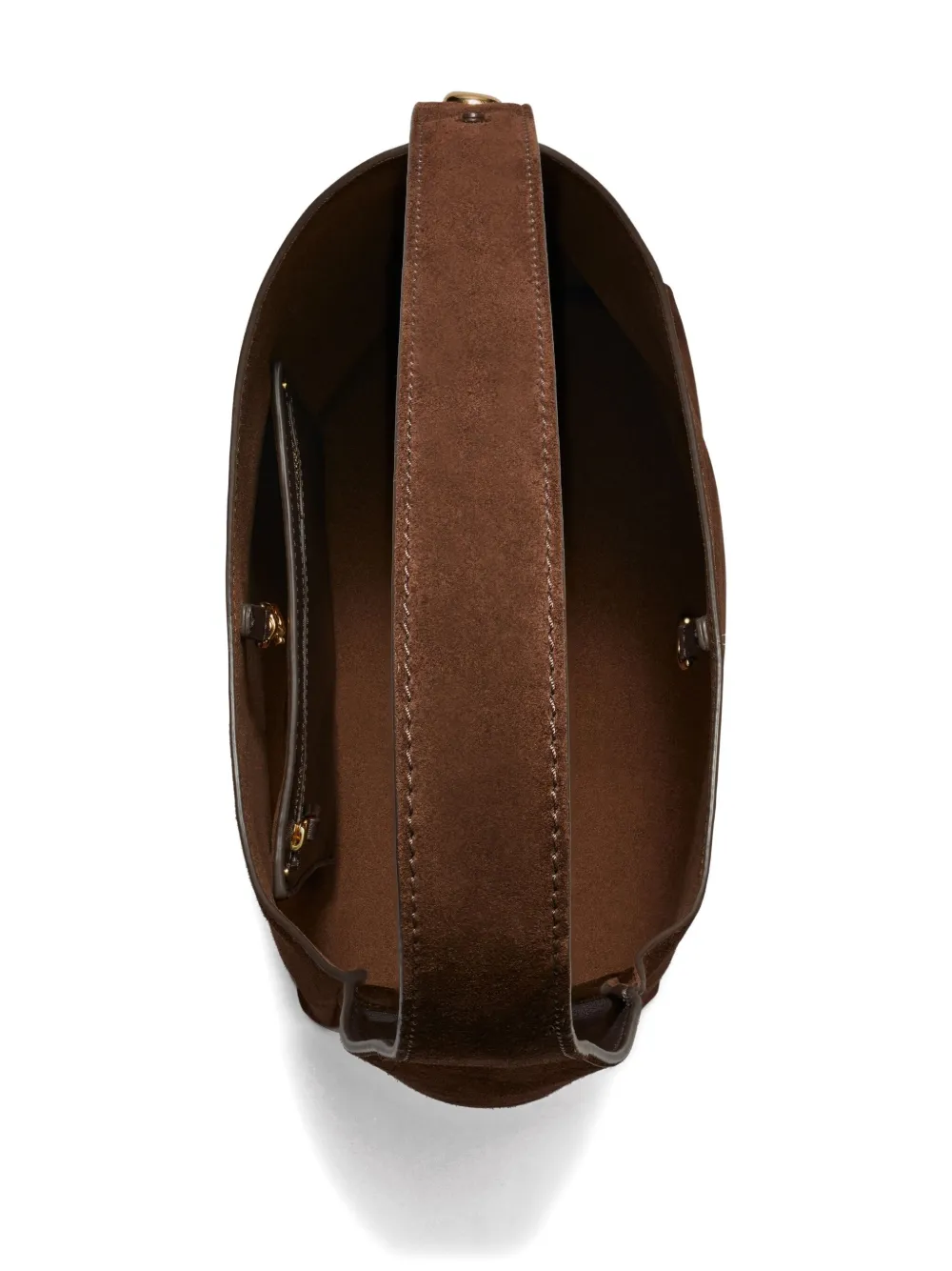 Tory Burch Suede Leather Tote Bag In Brown