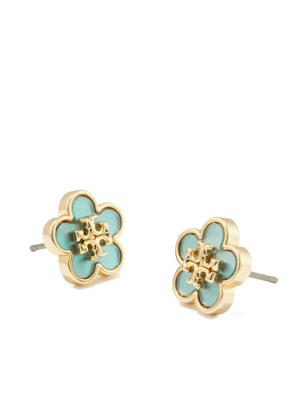 Tory Burch Kira oorbellen met logo - Goud