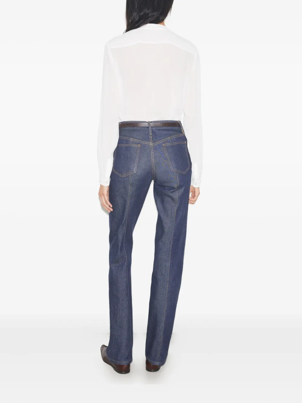 Tory Burch Georgette Bow-detail Shirt In White