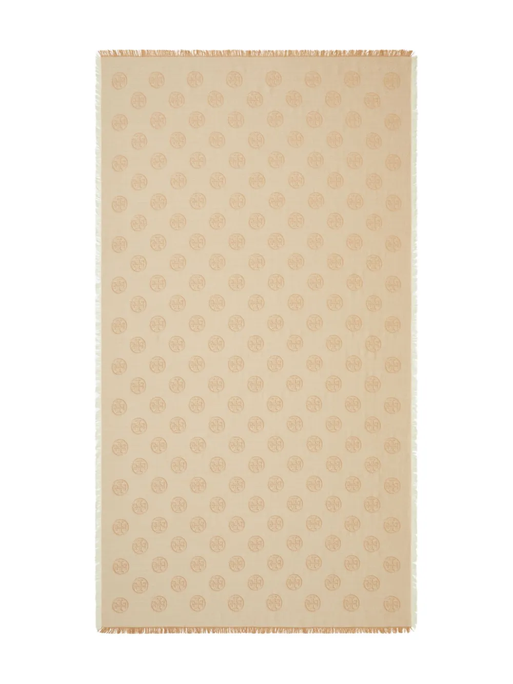 Tory Burch メダリオン スカーフ - ニュートラル Tory Burch メダリオン スカーフ - ニュートラル