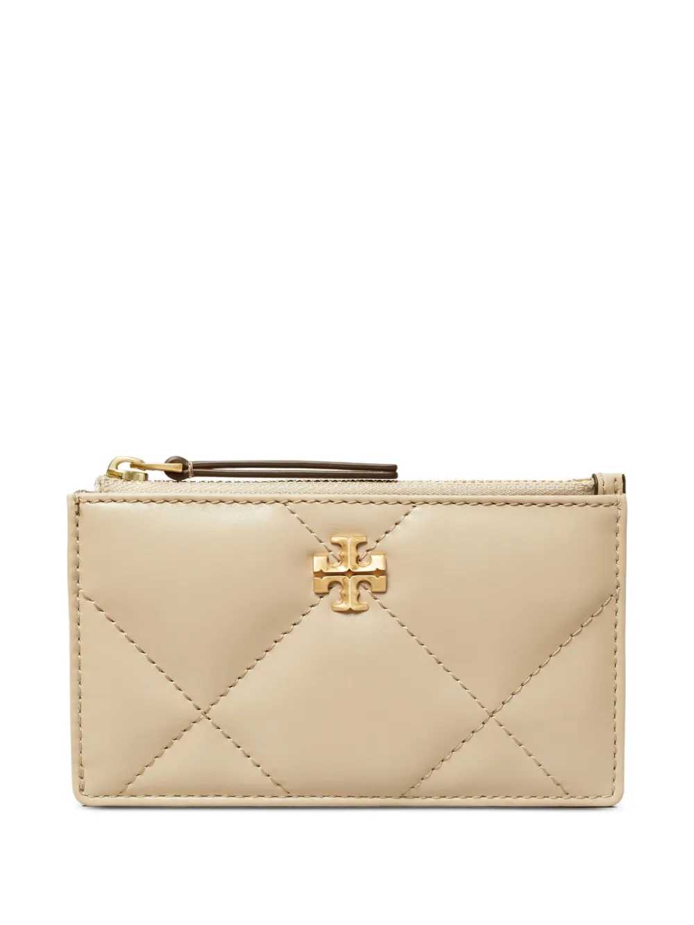 Tory Burch Kira Diamond-quilting Wallet In Neutral