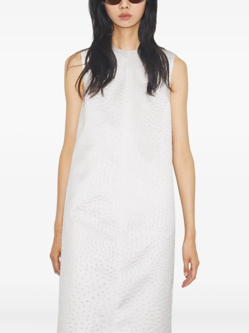 Tory Burch Mouwloze midi-jurk Wit