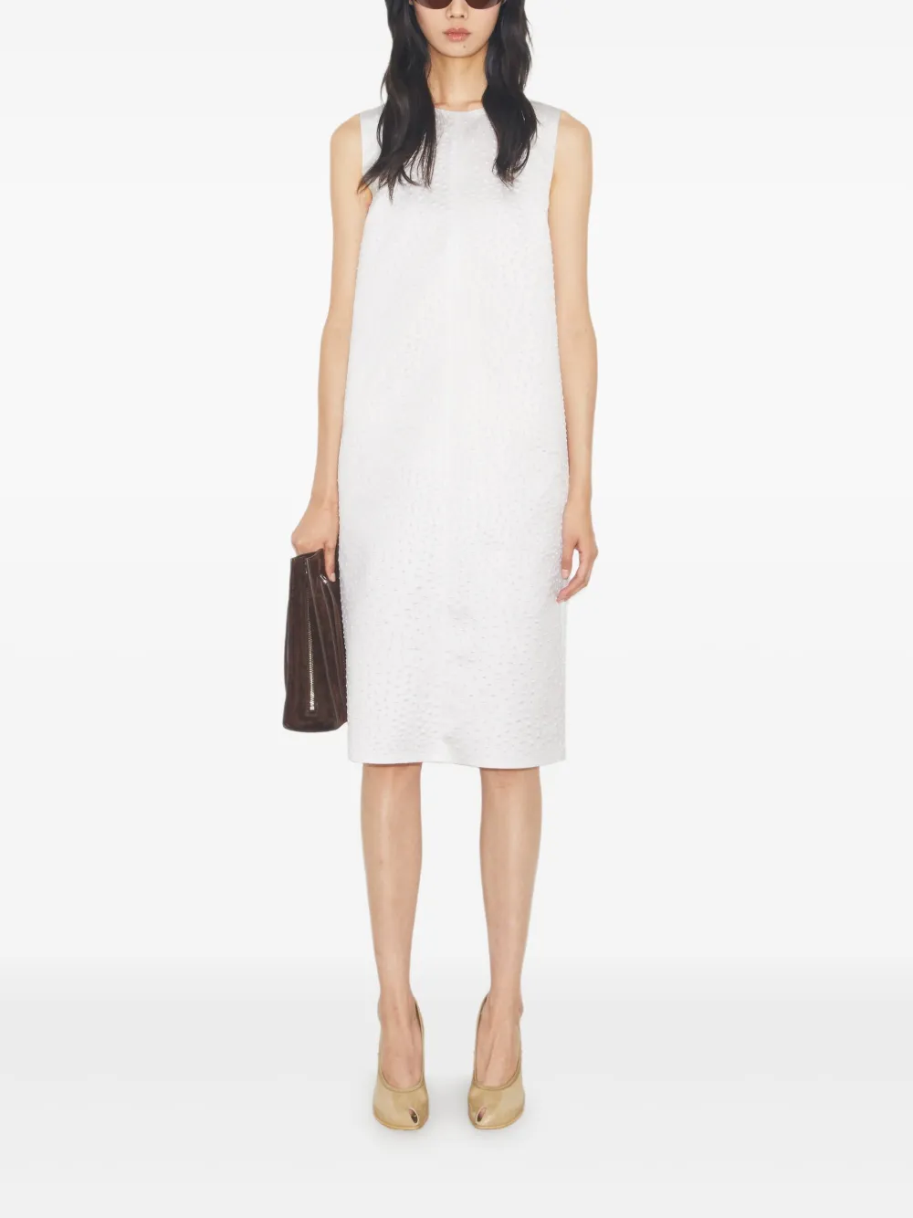 Tory Burch Mouwloze midi-jurk - Wit