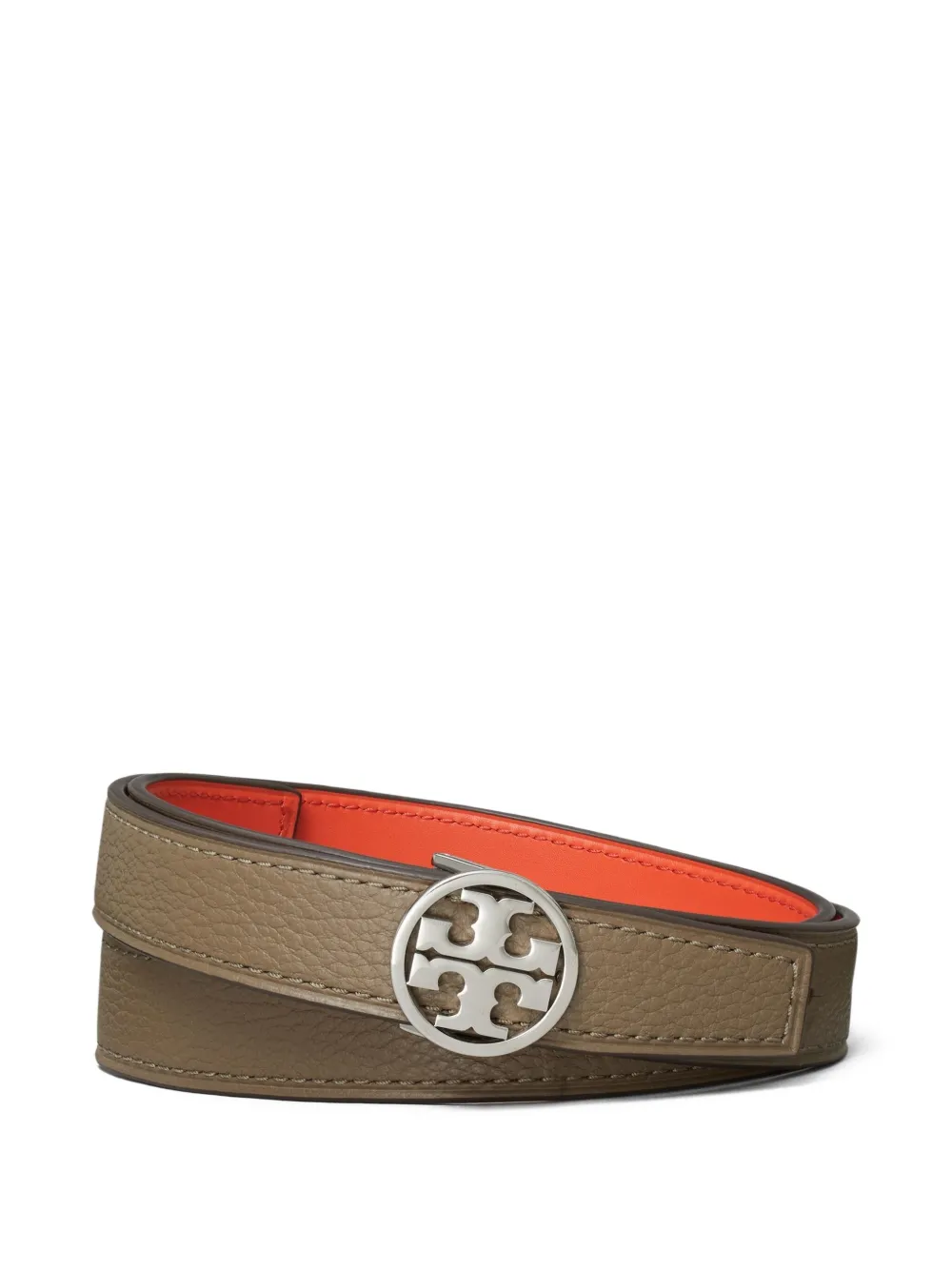  Tory Burch Reversible Logo-plaque Belt - Brown 