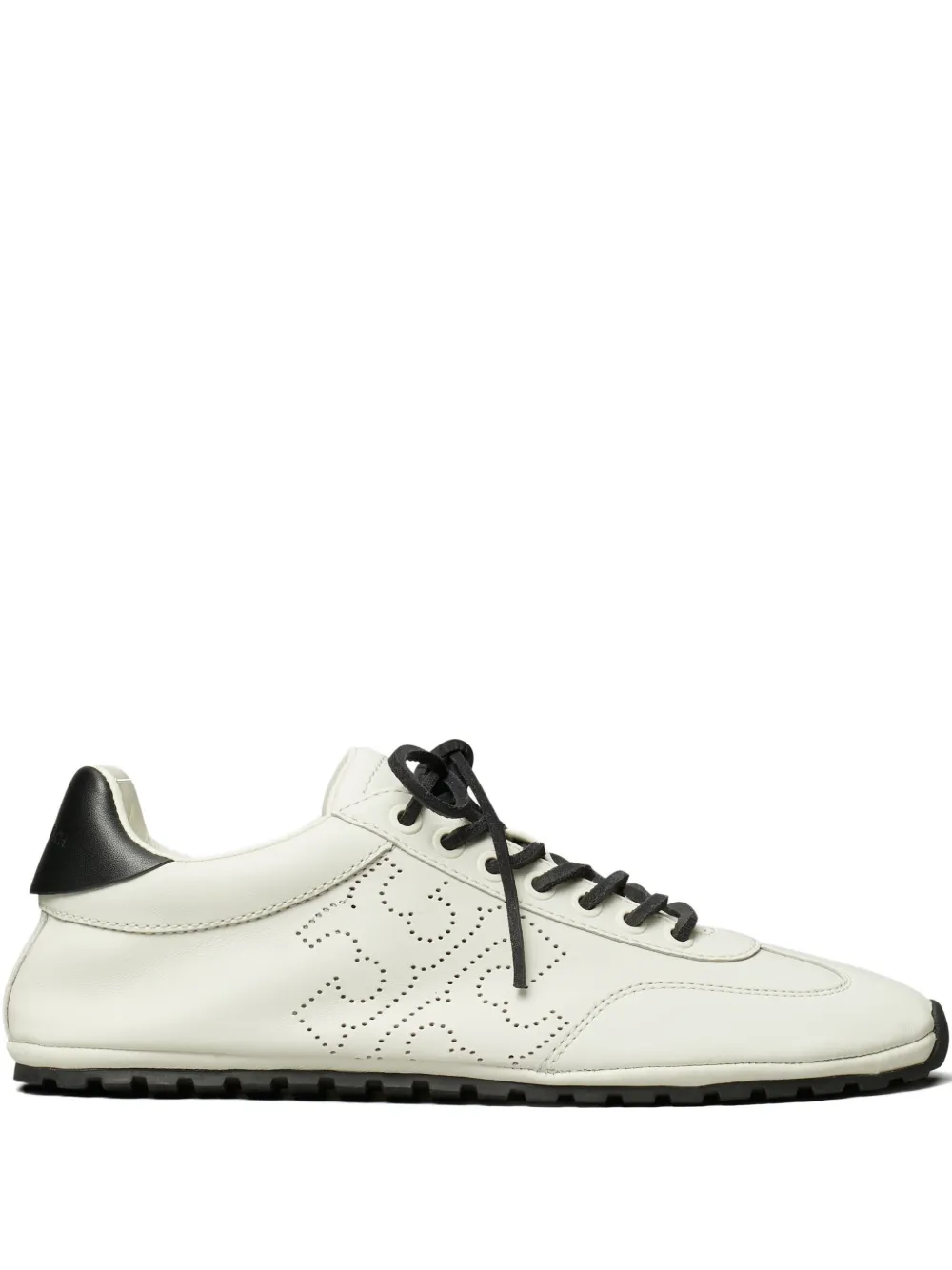Tory Burch leather perforated sneakers White