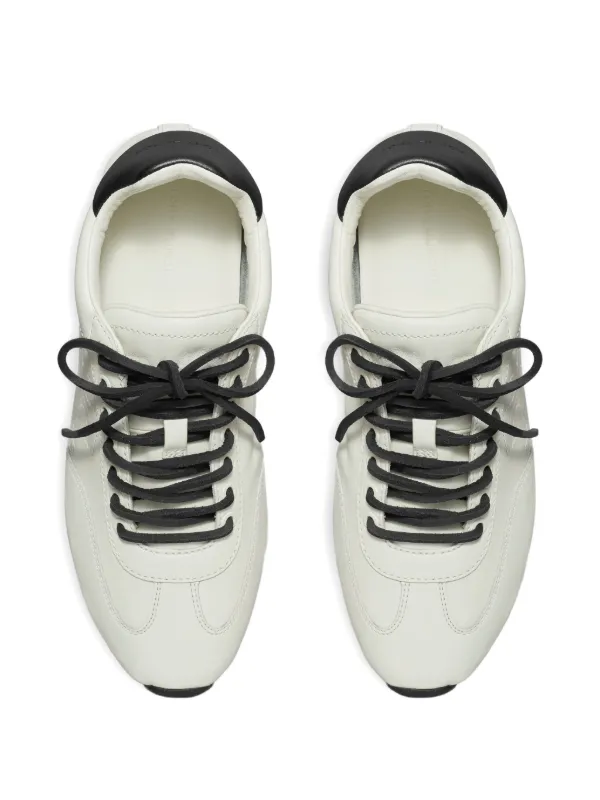 Tory Burch Leather Perforated Sneakers | White | FARFETCH CA