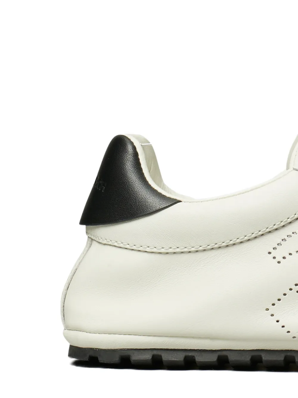 Tory Burch leather perforated sneakers White