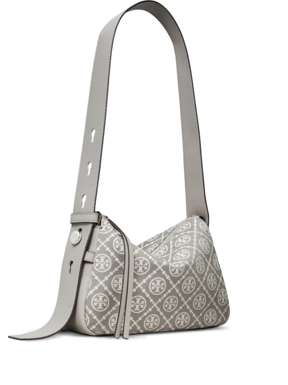 Tory Burch Romy T モノグラム ショルダーバッグ S - グレー Tory Burch Romy T モノグラム ショルダーバッグ S - グレー