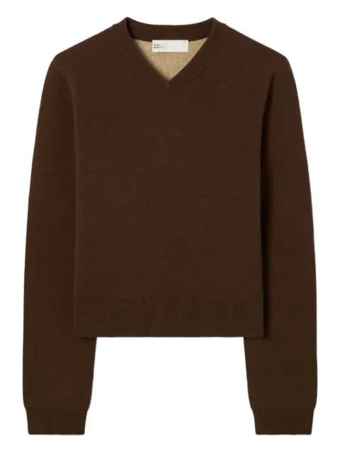 Tory Burch V-neck wool-cashmere blend sweater