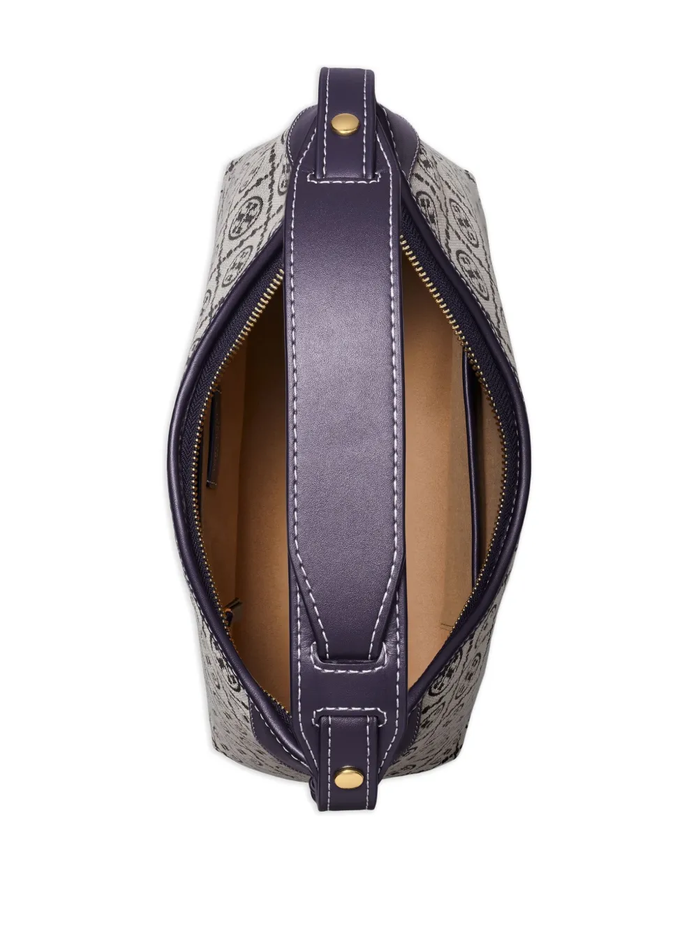 Tory Burch Schoudertas met monogram Blauw
