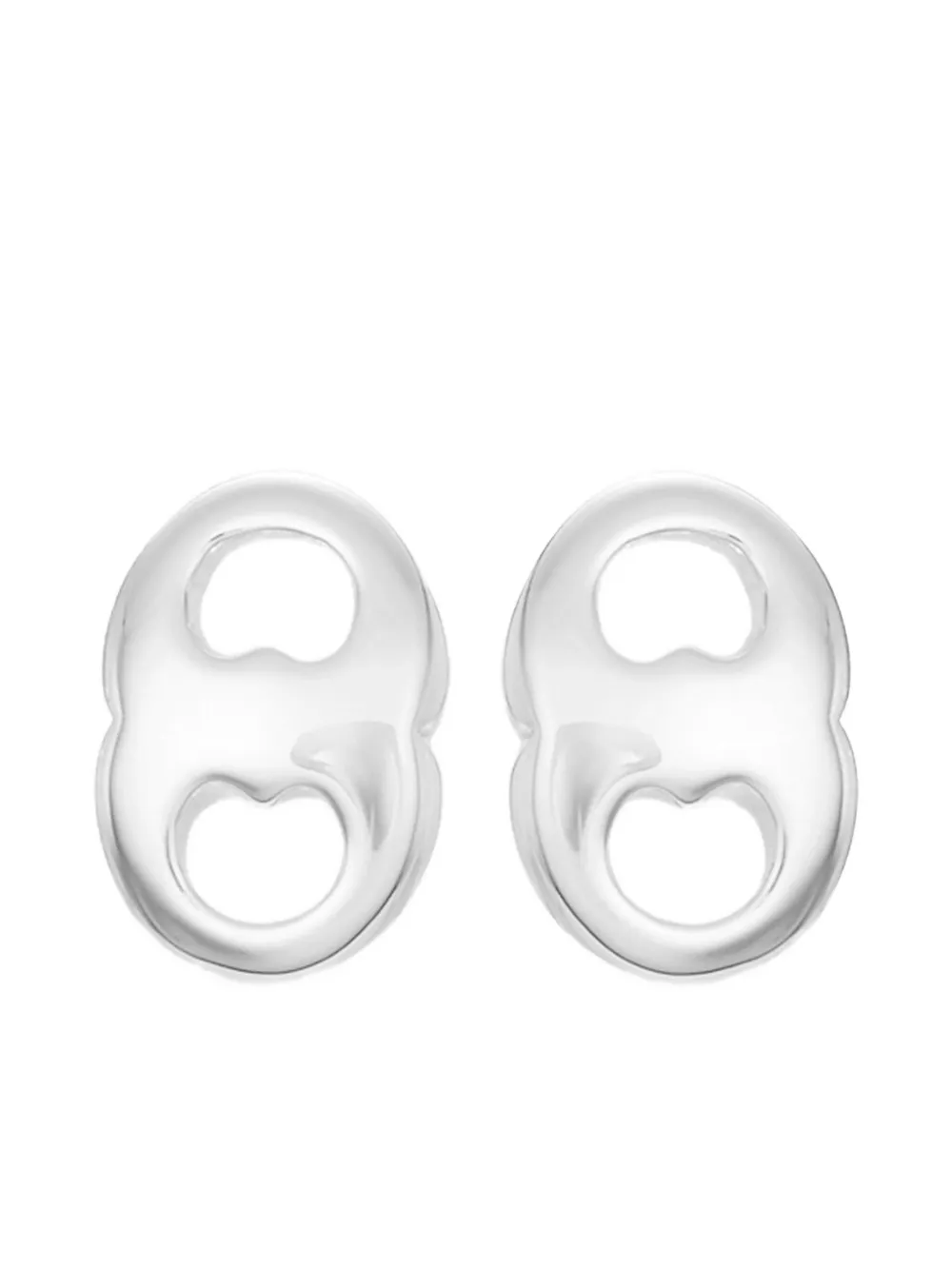 Tory Burch Orecchini a bottone Gemini - Argento