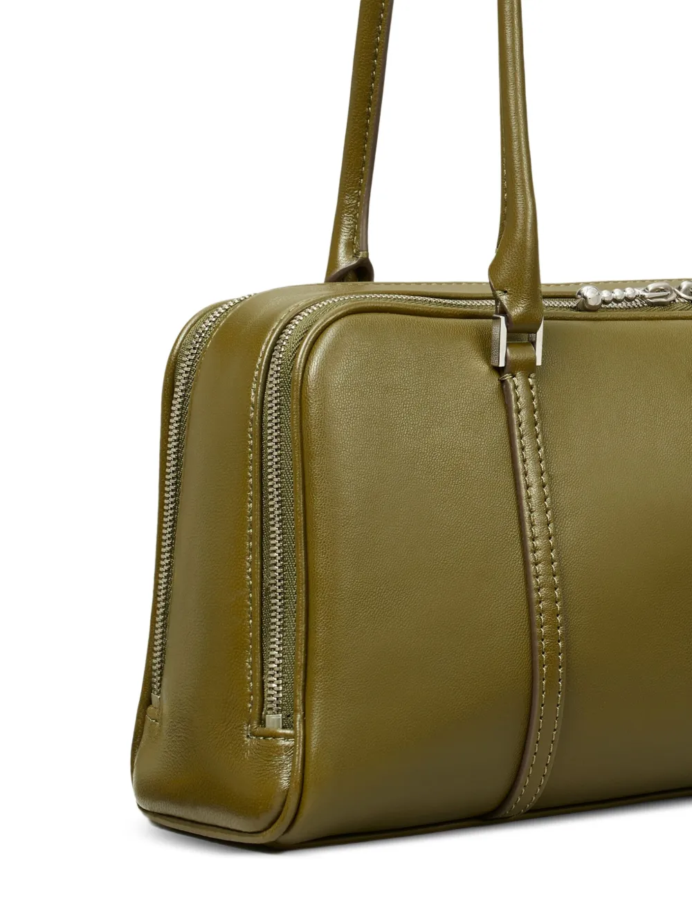 Tory Burch Marshmallow kleine leren tas met rits Groen