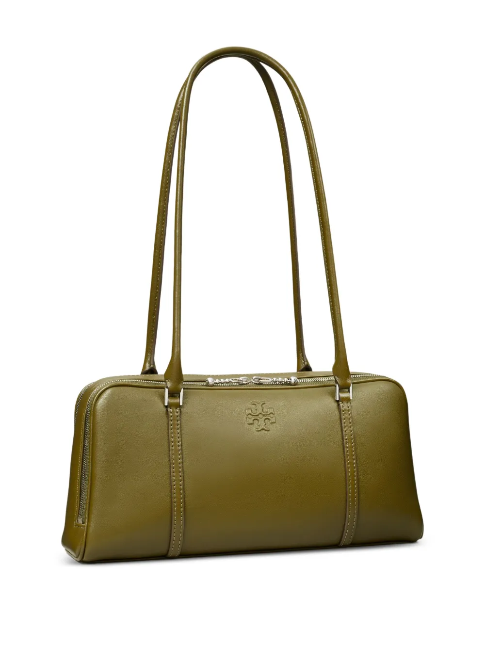 Tory Burch Marshmallow kleine leren tas met rits Groen