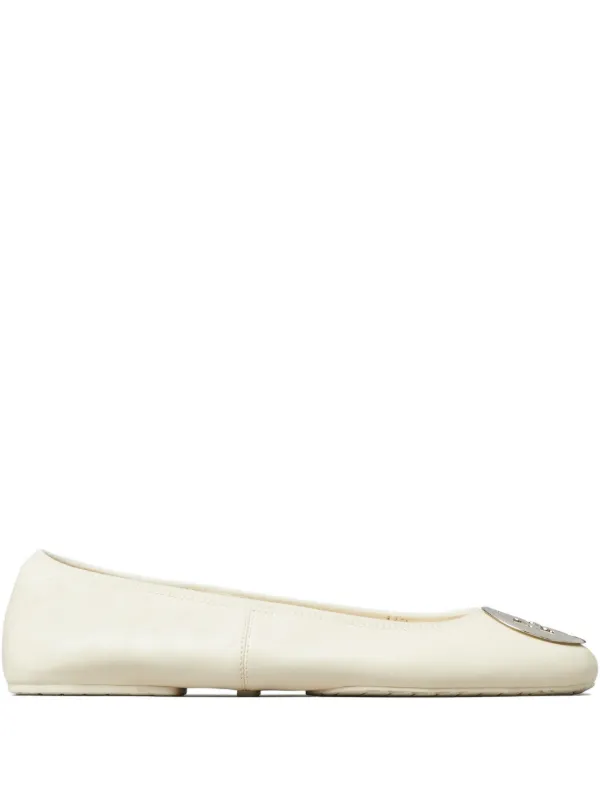 Tory Burch Reva Travel Ballet in Neutrals