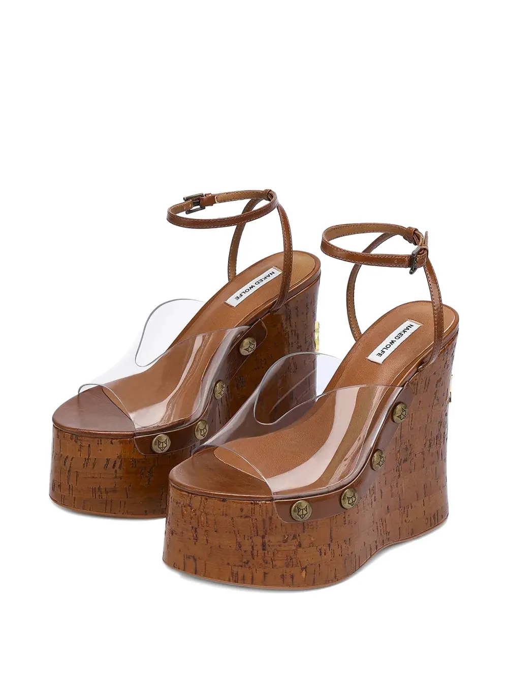 NAKED WOLFE Tiger Lilly platform sandals Wit