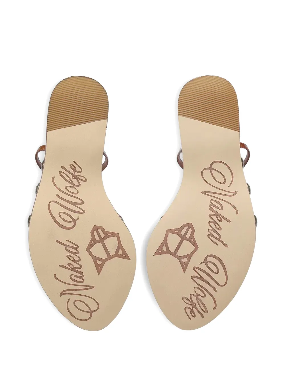 NAKED WOLFE Tiger Lilly platform sandals Wit