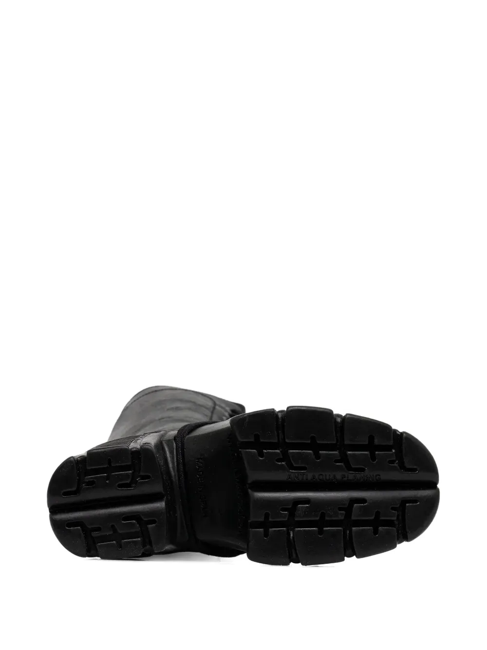 NEW ROCK 120mm lace-up platform boots Black