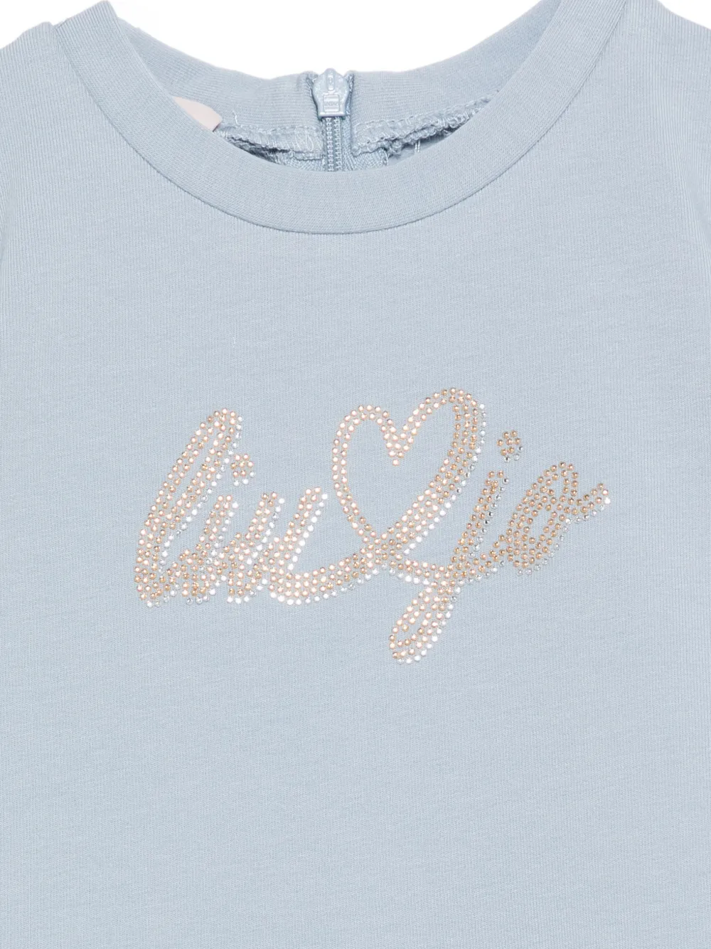 LIU JO Verfraaide jurk met ruches Blauw