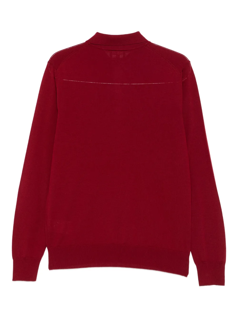 Emporio Armani long-sleeve polo shirt - Rood