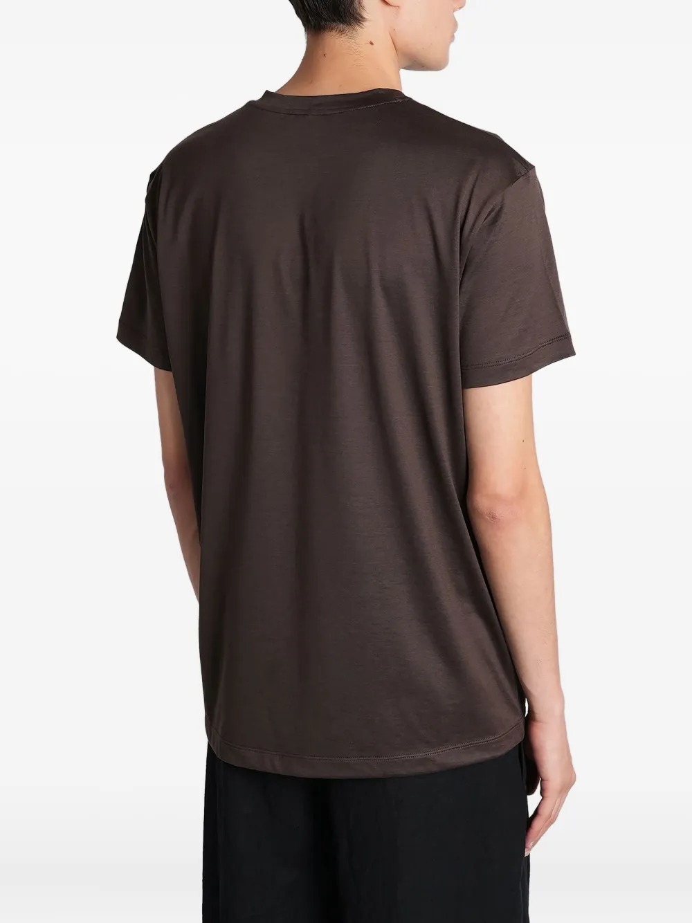 Giorgio Armani Katoenen T-shirt Bruin