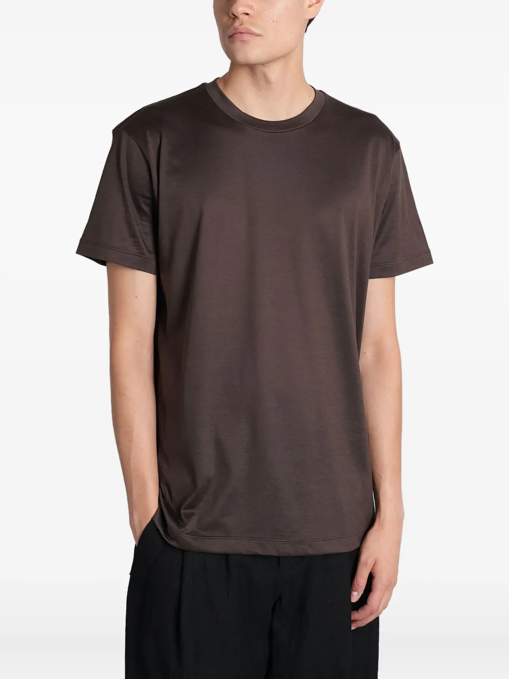 Giorgio Armani playera cuello redondo | marrón | Image 1