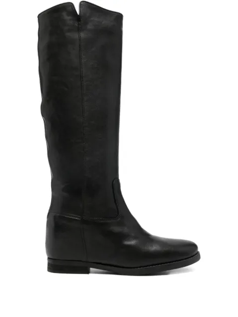 Julie Dee leather zip-detail boots