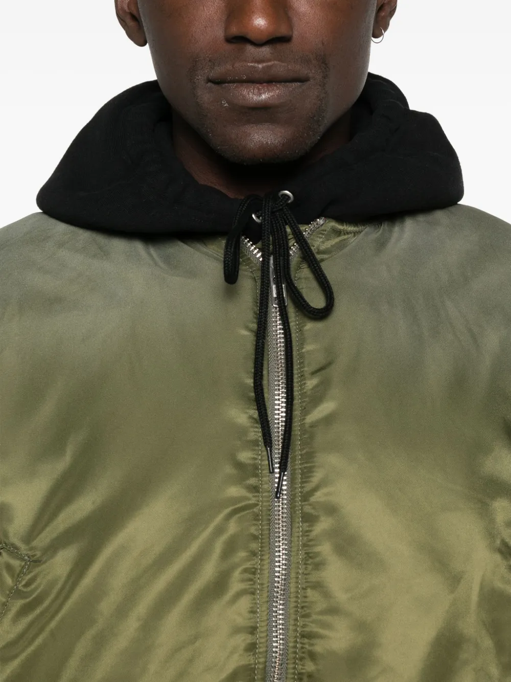Haikure zip-front bomber jacket Groen