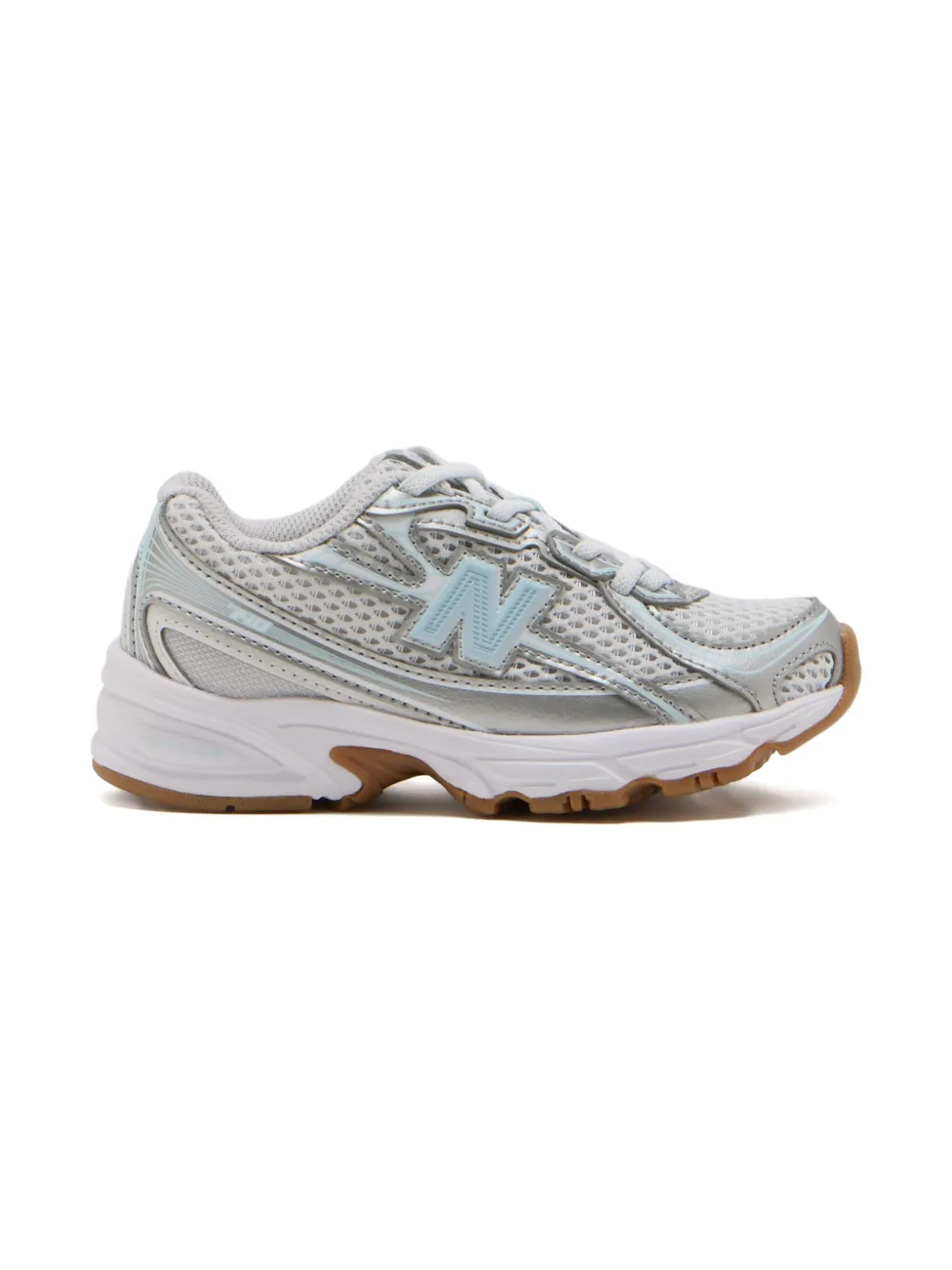 New Balance Kids 740 logo-detail sneakers Grey