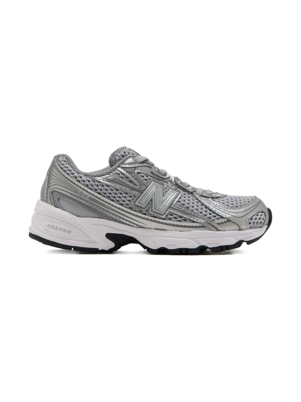 New Balance Kids 740 logo-detail sneakers Grey