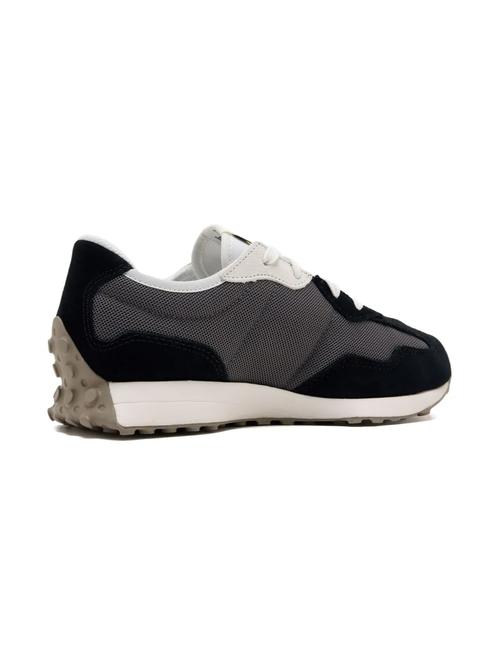 New Balance Kids 327 logo-detail sneakers Rain Clouds Gray and Black (001)