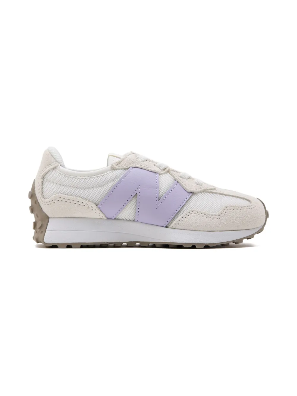 New Balance Kids 327 suede-leather sneakers White